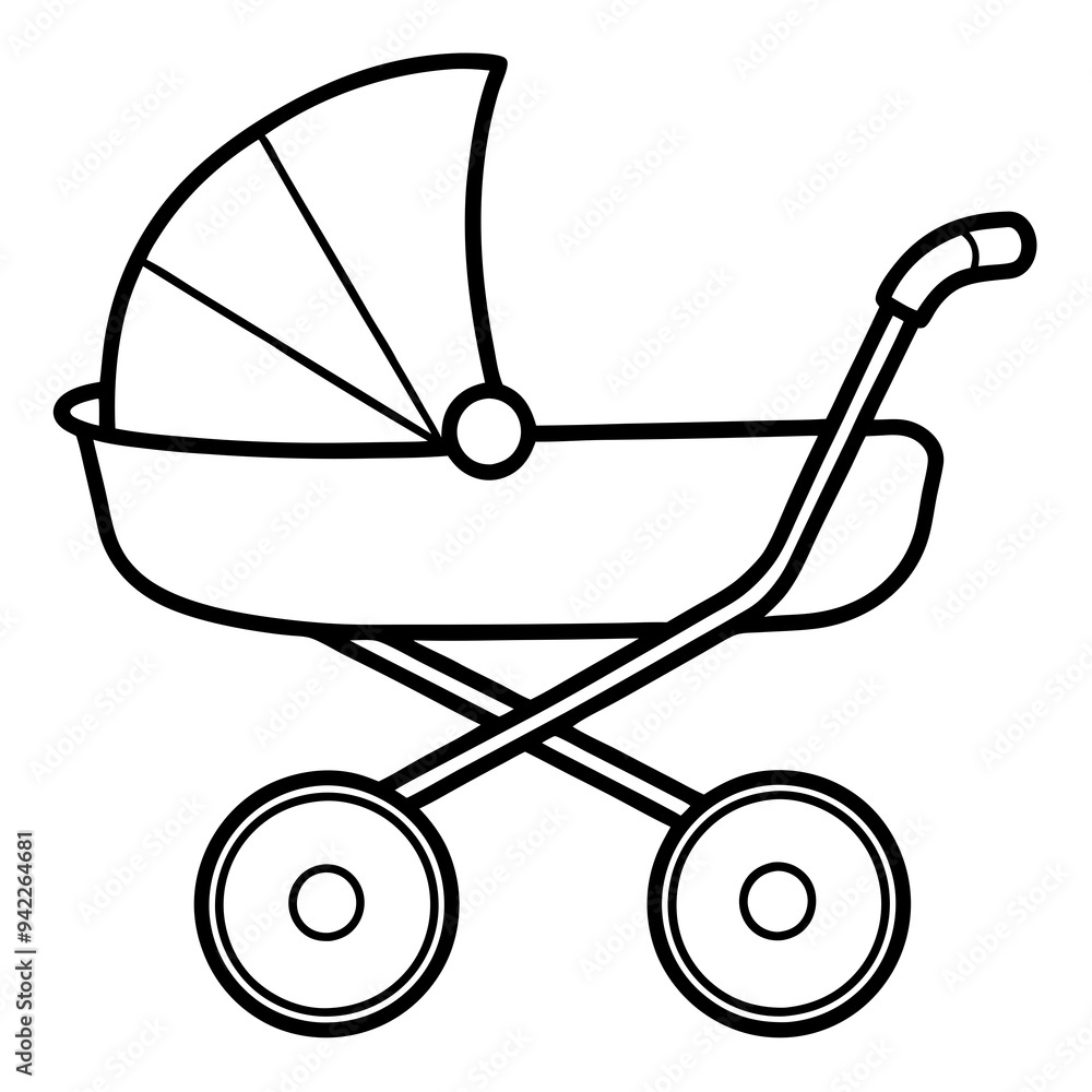 baby carriage silhouette baby carriage silhouette