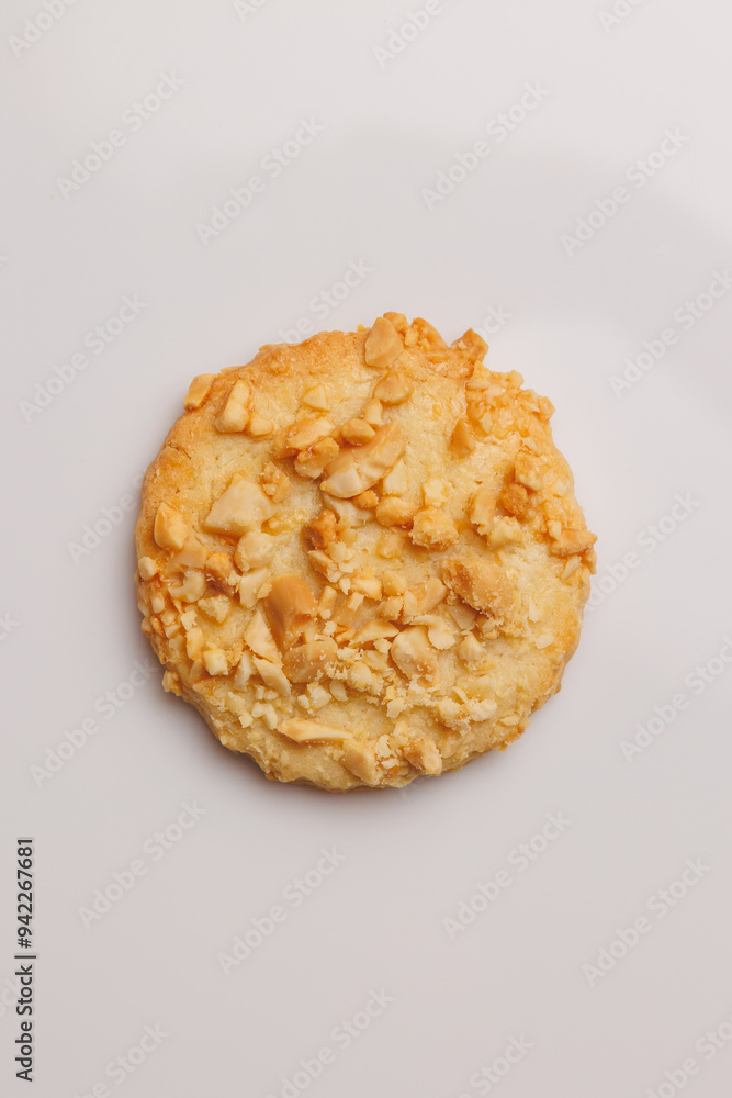 Crispy cookies on a light background. Food photography Crispy cookies on a light background. Food photography