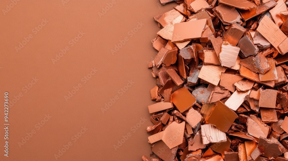 Electronic waste pile with visible copper components. Electronic waste pile with visible copper components.