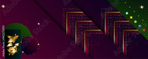 Christmas gold design black background abstract shiny color golden design trends 2025 2026