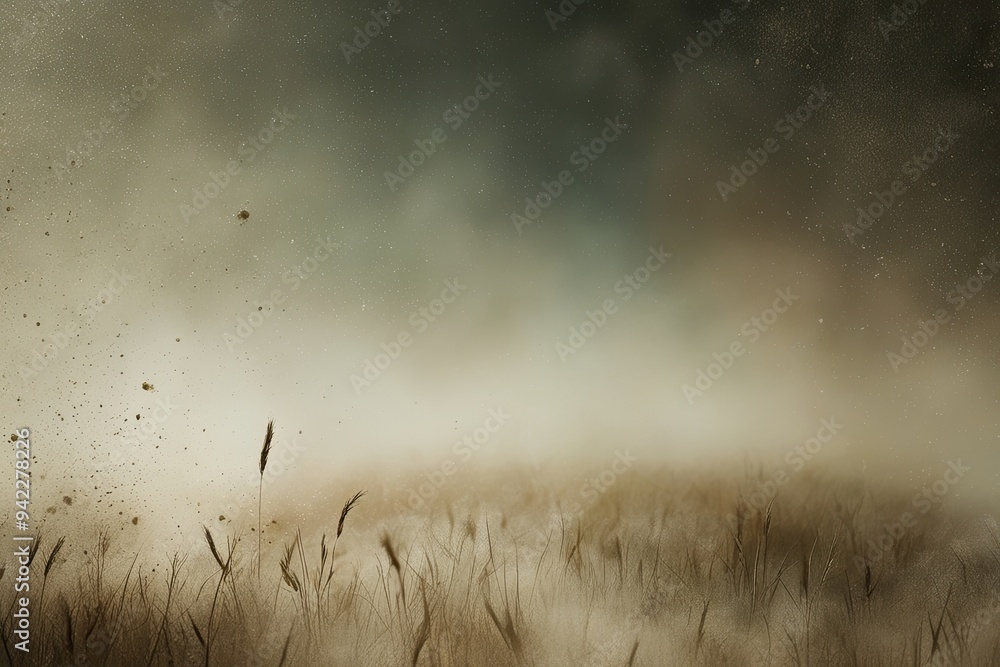Fototapeta premium Dreamy Abstract Background Texture with Grain Dust and Soft Light for Cinematic Visuals