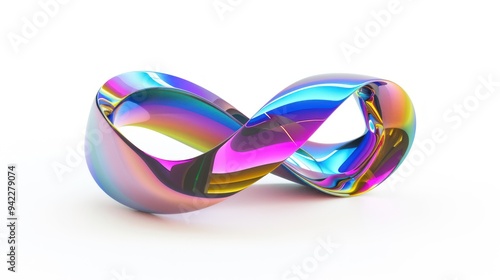Abstract Rainbow Infinity Symbol