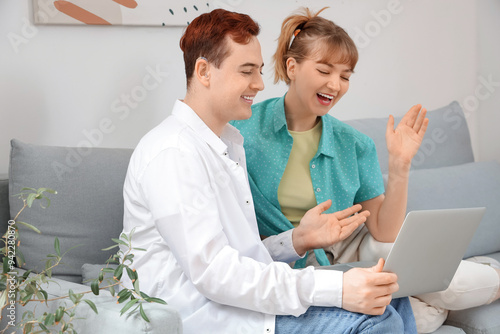 Young man with hearing aid ...