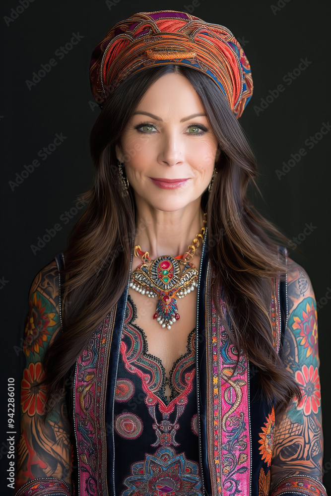 Beautiful mature brunette woman Beautiful mature brunette woman