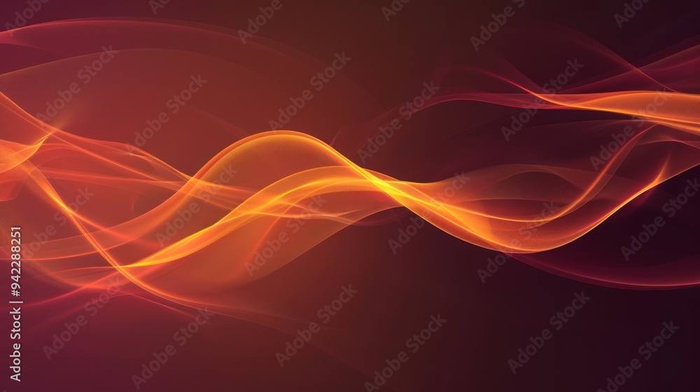 Abstract Wavy Pattern with Orange and Red Hues Abstract Wavy Pattern with Orange and Red Hues
