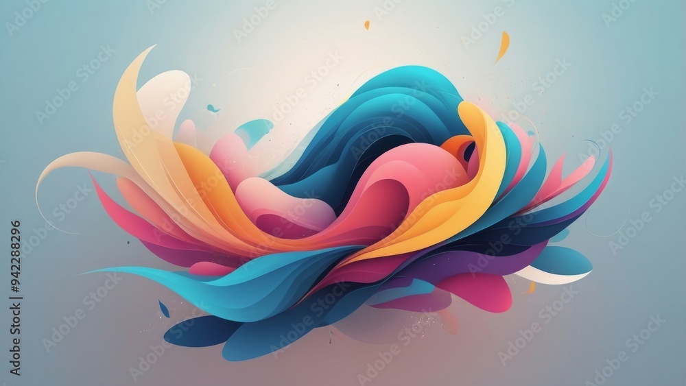 Obraz premium abstract background with butterflies