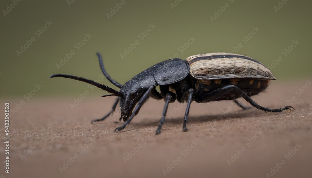 closeup of a beetle on a rock closeup of a beetle on a rock