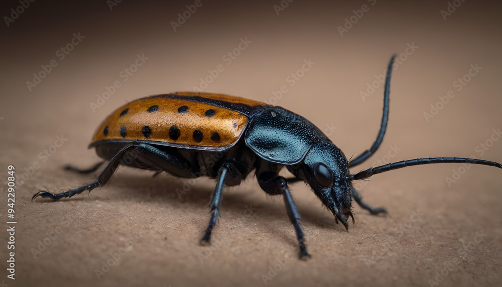 closeup of a beetle on a rock closeup of a beetle on a rock