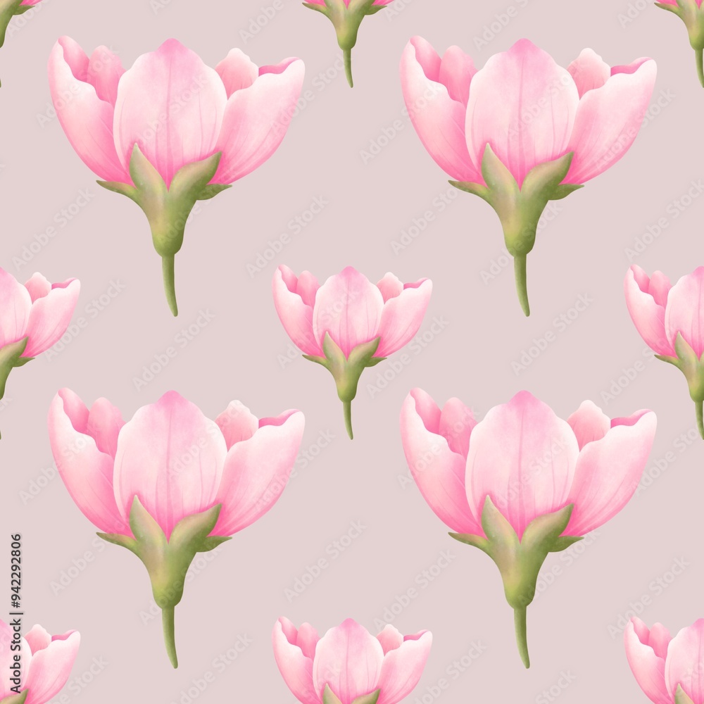 Watercolor seamless pattern with Sakura illustration. Flower digital paper isolated on white background.Digital paper,wallpaper,scrapbook. Watercolor seamless pattern with Sakura illustration. Flower digital paper isolated on white background.Digital paper,wallpaper,scrapbook.