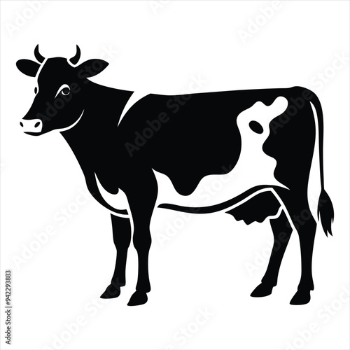cow silhouette vector