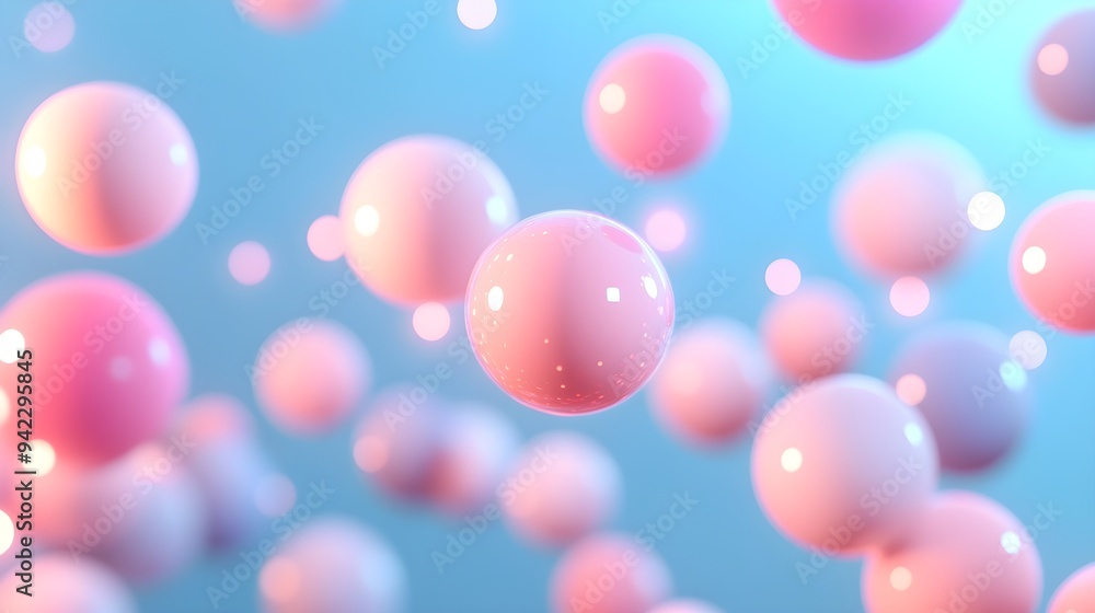Abstract Pink and Blue Sphere Background Abstract Pink and Blue Sphere Background
