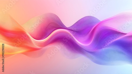 Abstract Purple Gradient Waves Background Design