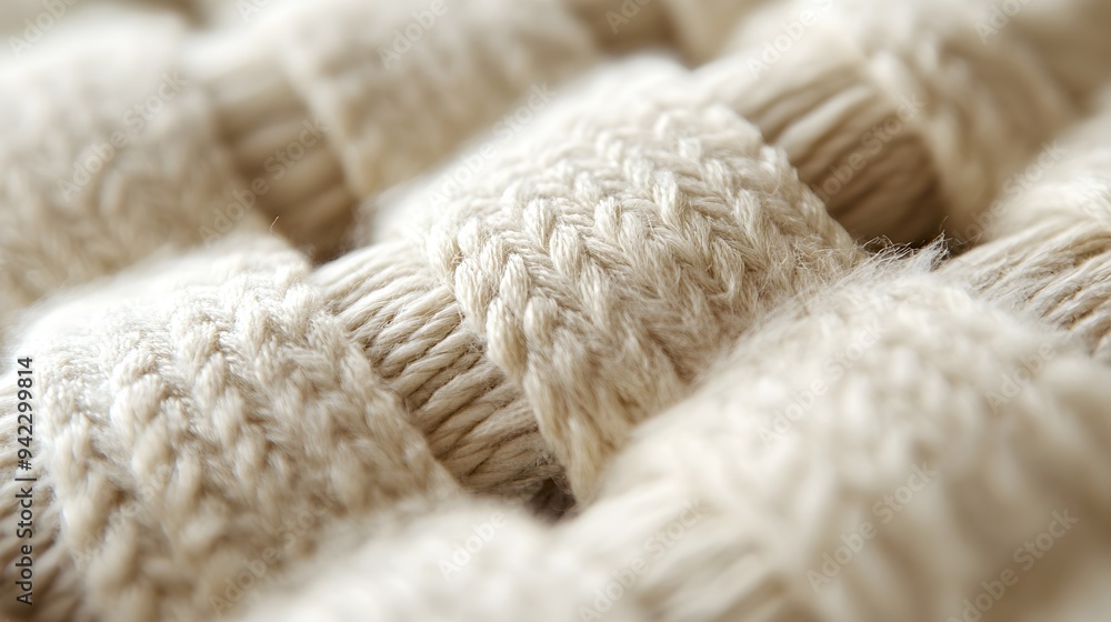 Soft White Woven Texture Close Up Soft White Woven Texture Close Up