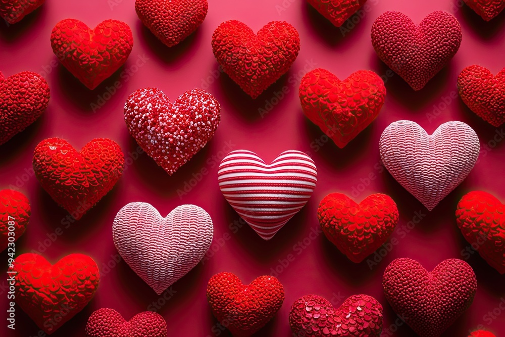 Charming Heart Textures for Valentine's Day Celebrations and Love Expressions Charming Heart Textures for Valentine's Day Celebrations and Love Expressions