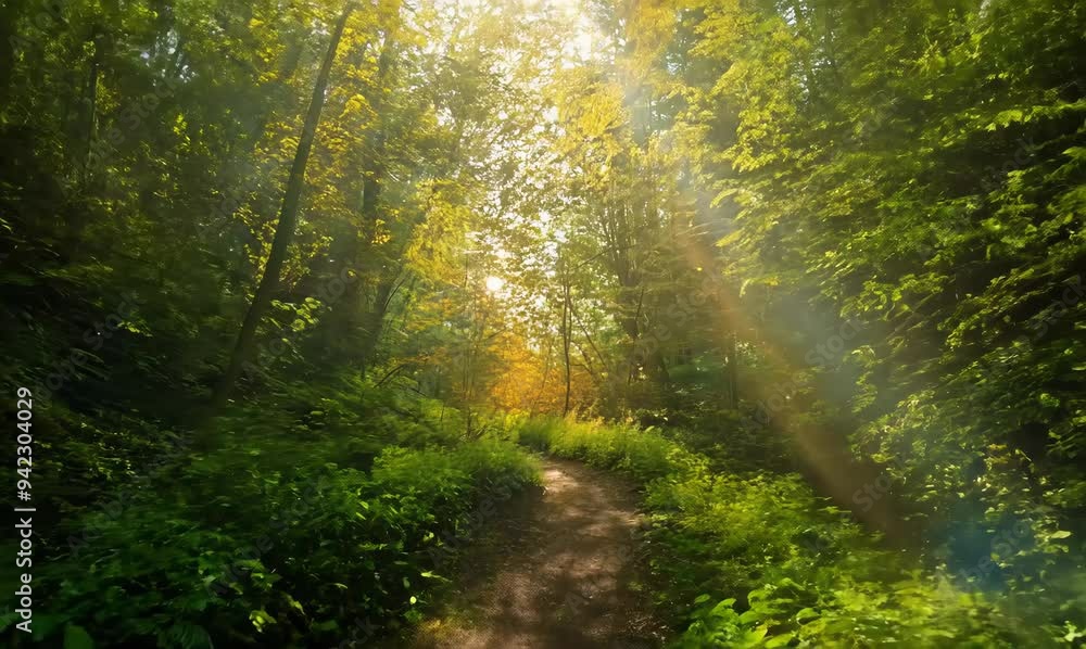 immersive walk through a sunlit spruce forest immersive walk through a sunlit spruce forest