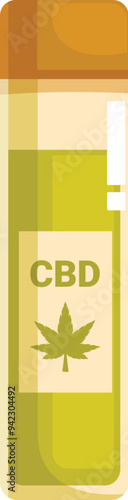 Glass jar containing cbd oil with a label featuring a cannabis leaf, suggesting the product's natural origin and potential benefits