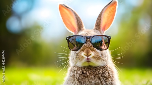 rabbit with sunglasses