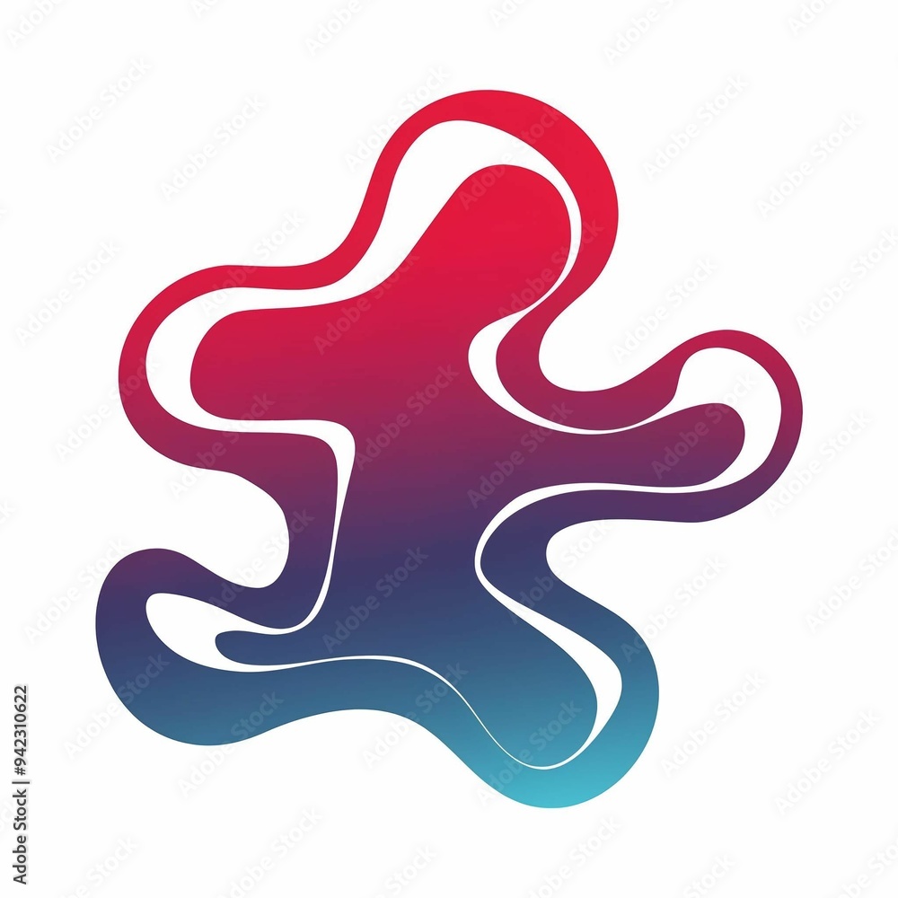 Red, White, and Blue Abstract design. Red, White, and Blue Abstract design.