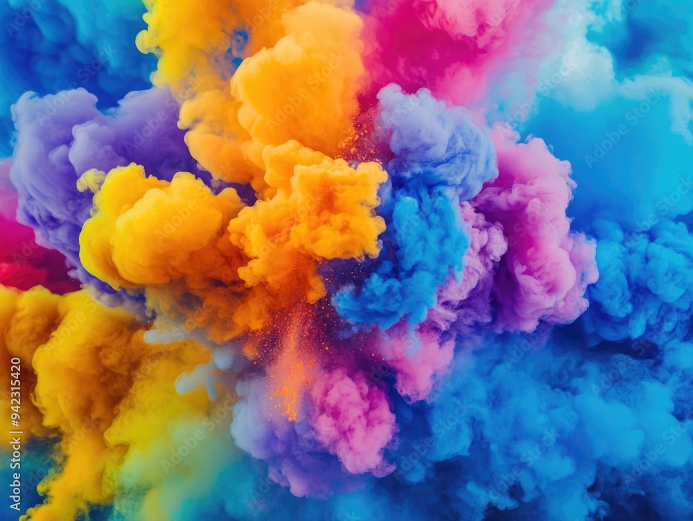 Vibrant Colorful Smoke in RGB Vibrant Colorful Smoke in RGB
