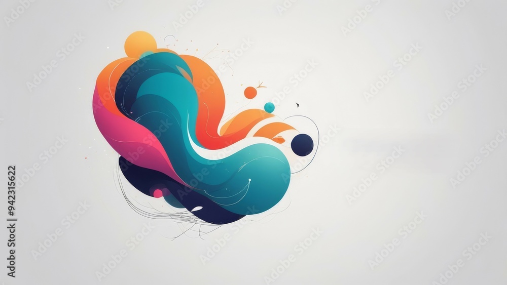 Obraz premium background with circles