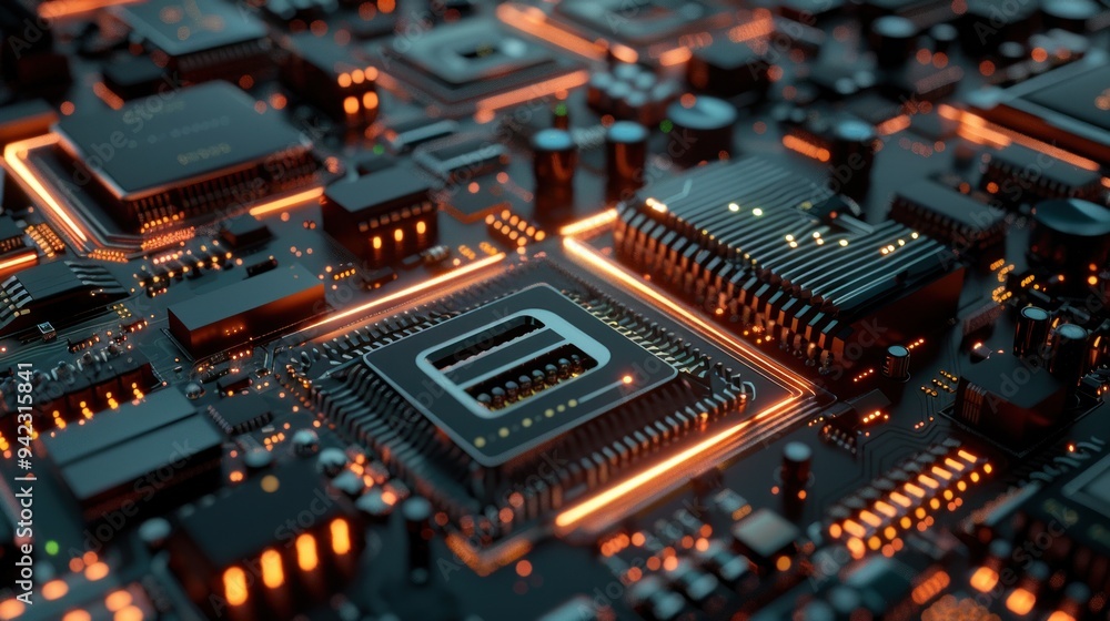CPU or microprocessor background Electronic industry or artificial intelligence concept CPU or microprocessor background Electronic industry or artificial intelligence concept