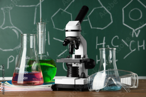 Modern microscope, protecti...