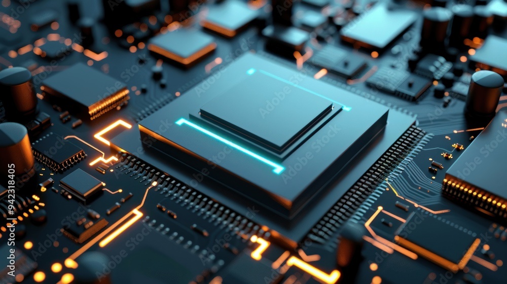 CPU or microprocessor background Electronic industry or artificial intelligence concept CPU or microprocessor background Electronic industry or artificial intelligence concept