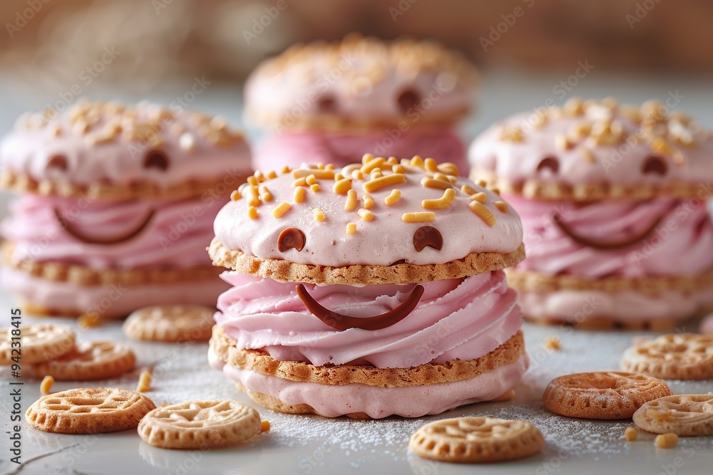 Pink and Yellow Smiling Treats Pink and Yellow Smiling Treats