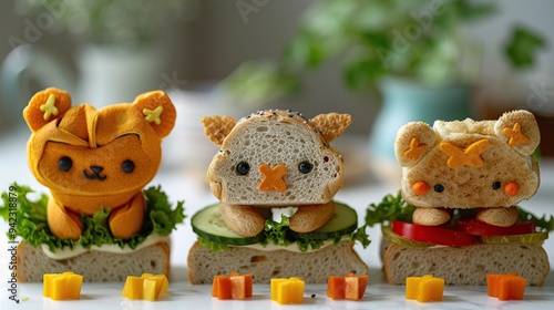 Adorable Animal Sandwiches photo