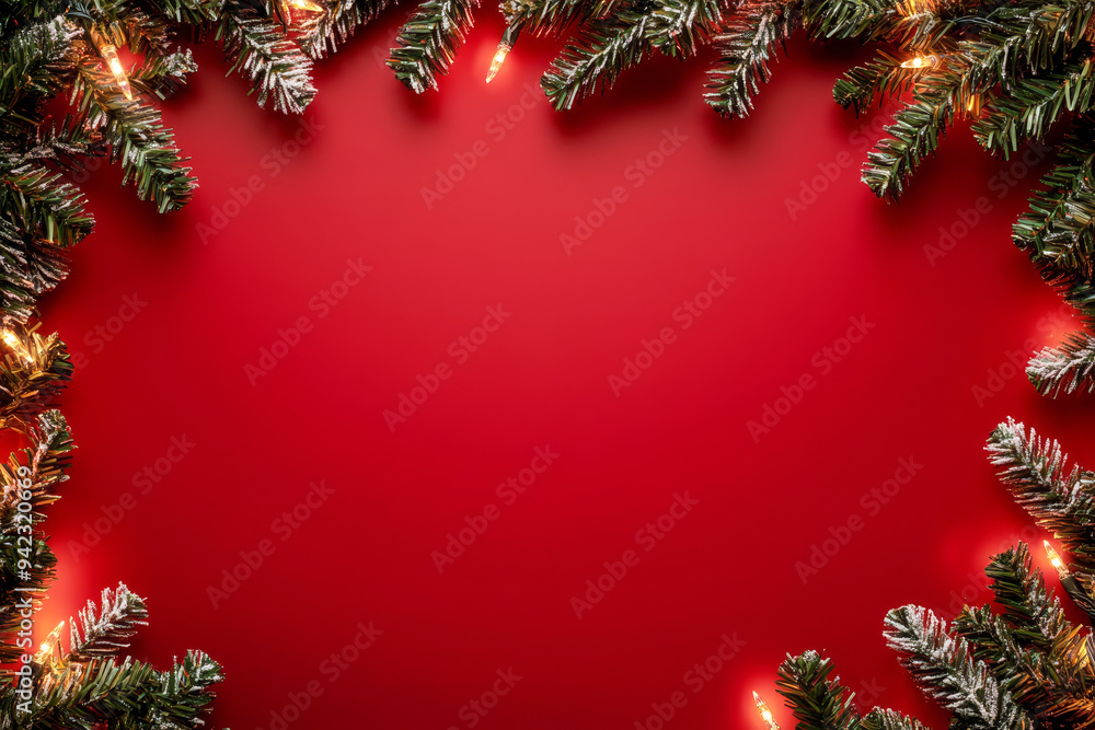 Festive Christmas New Year border. Xmas background and frame composition. Christmas banner and web poster Festive Christmas New Year border. Xmas background and frame composition. Christmas banner and web poster