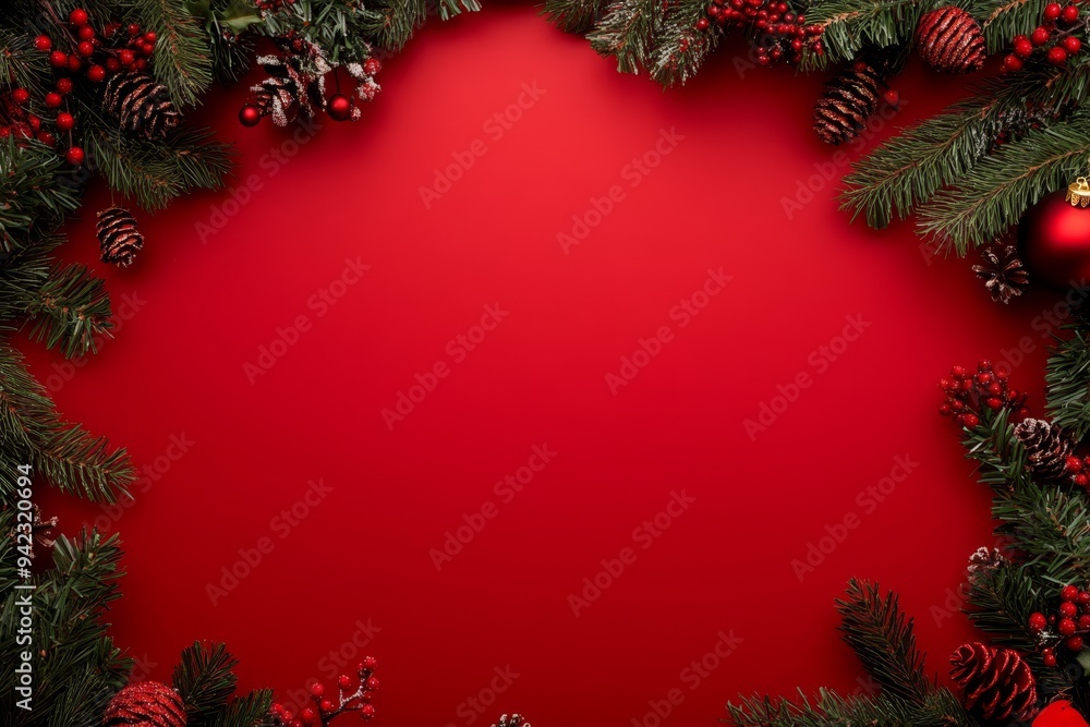Festive Christmas New Year border. Xmas background and frame composition. Christmas banner and web poster Festive Christmas New Year border. Xmas background and frame composition. Christmas banner and web poster