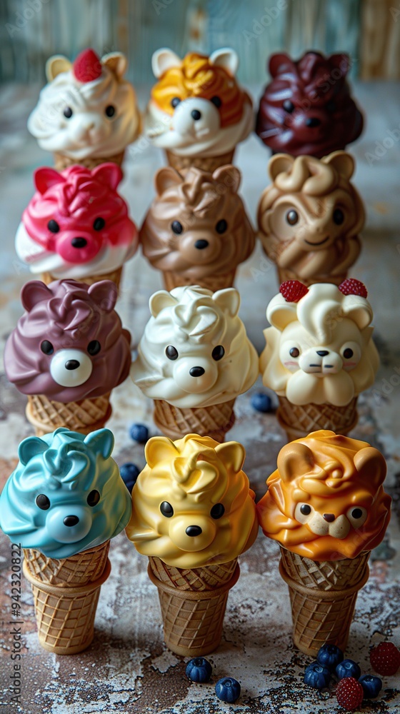Cute Animal Ice Cream Cones Cute Animal Ice Cream Cones