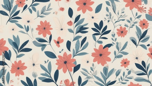 seamless pattern with flowers