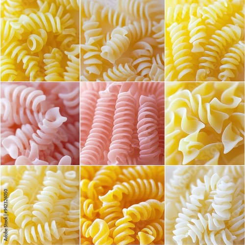 Different types of pasta. photo