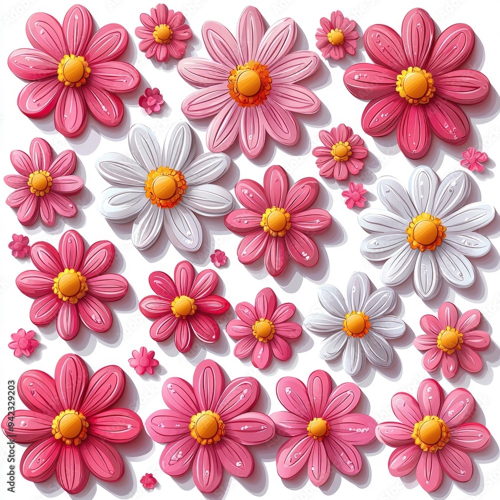 Colorful Daisy Pattern Colorful Daisy Pattern