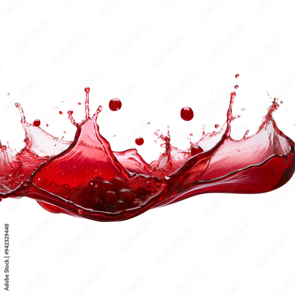bright and vivacious burst of a crimson liquid, such as berry jam, syrup, juice, or punch, cut out bright and vivacious burst of a crimson liquid, such as berry jam, syrup, juice, or punch, cut out