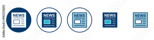 Newspaper icon vector isolated on white background. news paper icon vector