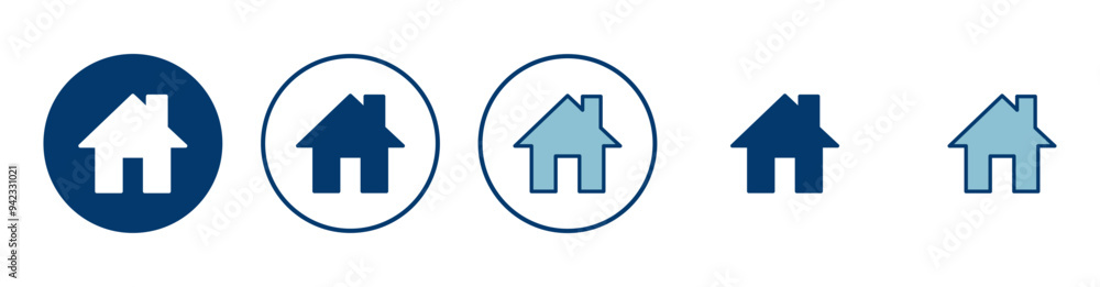 Home icon vector isolated on white background. House vector icon. Address Home icon vector isolated on white background. House vector icon. Address