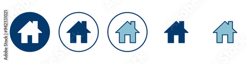 Home icon vector isolated on white background. House vector icon. Address