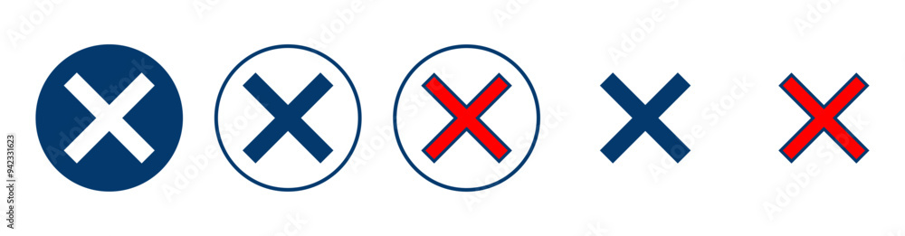 Close icon vector isolated on white background. Delete icon. remove, cancel, exit symbol Close icon vector isolated on white background. Delete icon. remove, cancel, exit symbol