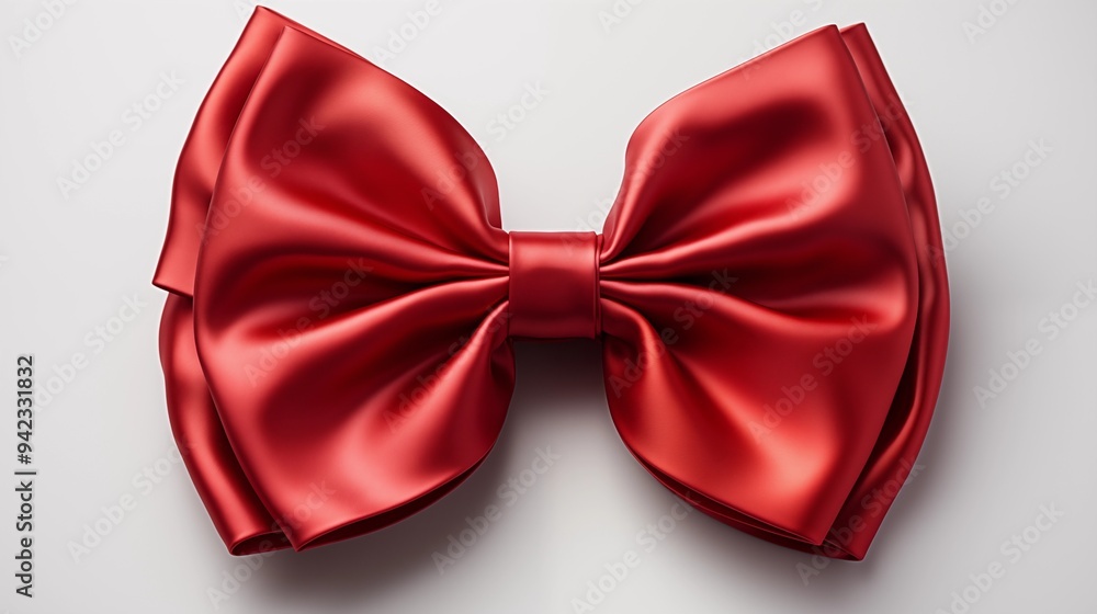 red bow on white background red bow on white background