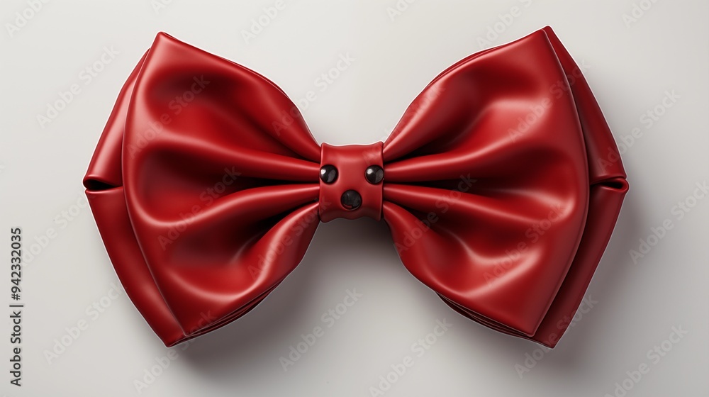 red bow on white background red bow on white background