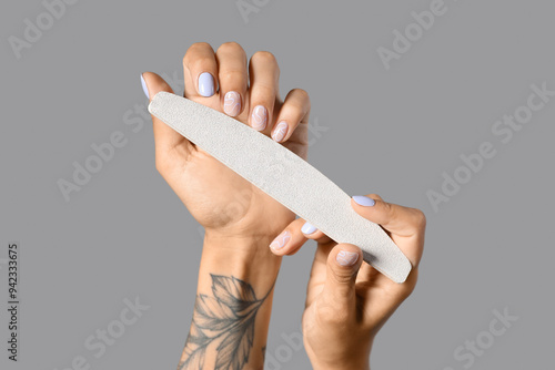 Female hands with beautiful...