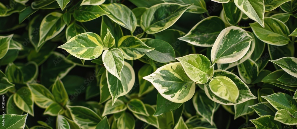 Variagated Green And White Shrub Variagated Green And White Shrub