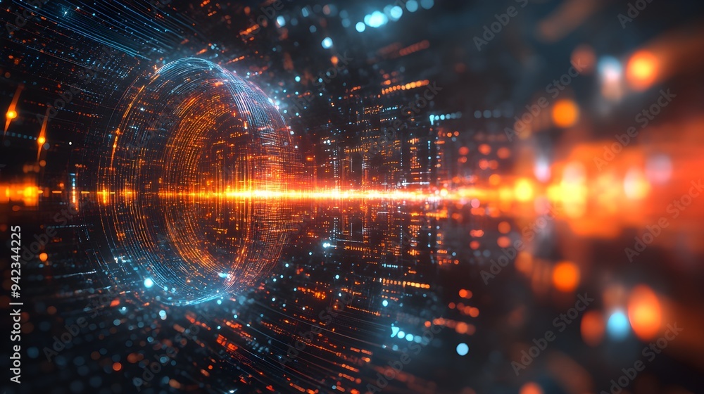 A surreal image of AI circuitry merging with vibrant sound patterns, emphasizing the seamless integration of voice recognition systems. A surreal image of AI circuitry merging with vibrant sound patterns, emphasizing the seamless integration of voice recognition systems.