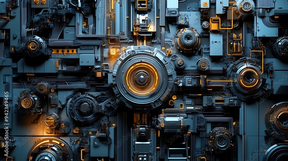 Abstract Futuristic Technology Illustration Abstract Futuristic Technology Illustration