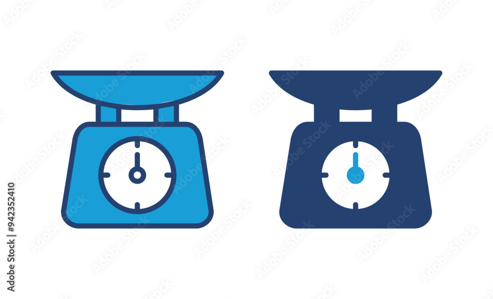Scales icon vector. Weight scale icon Scales icon vector. Weight scale icon