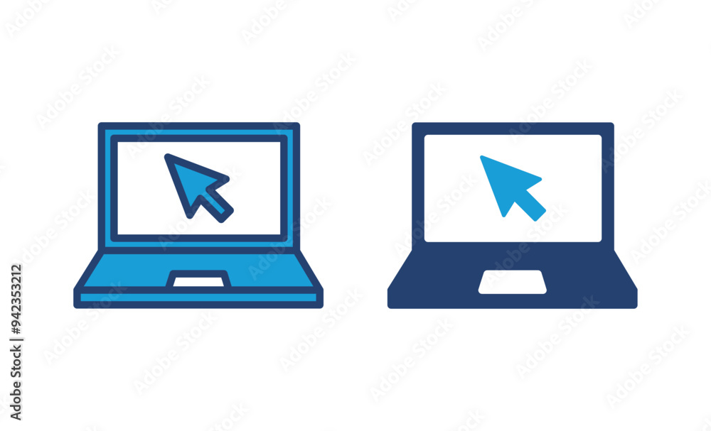 Laptop icon vector. computer icon vector Laptop icon vector. computer icon vector