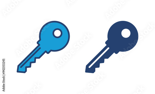 Key icon vector. Key vector icon. Key symbol
