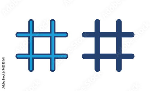 Hashtag icon vector. hashtag symbol